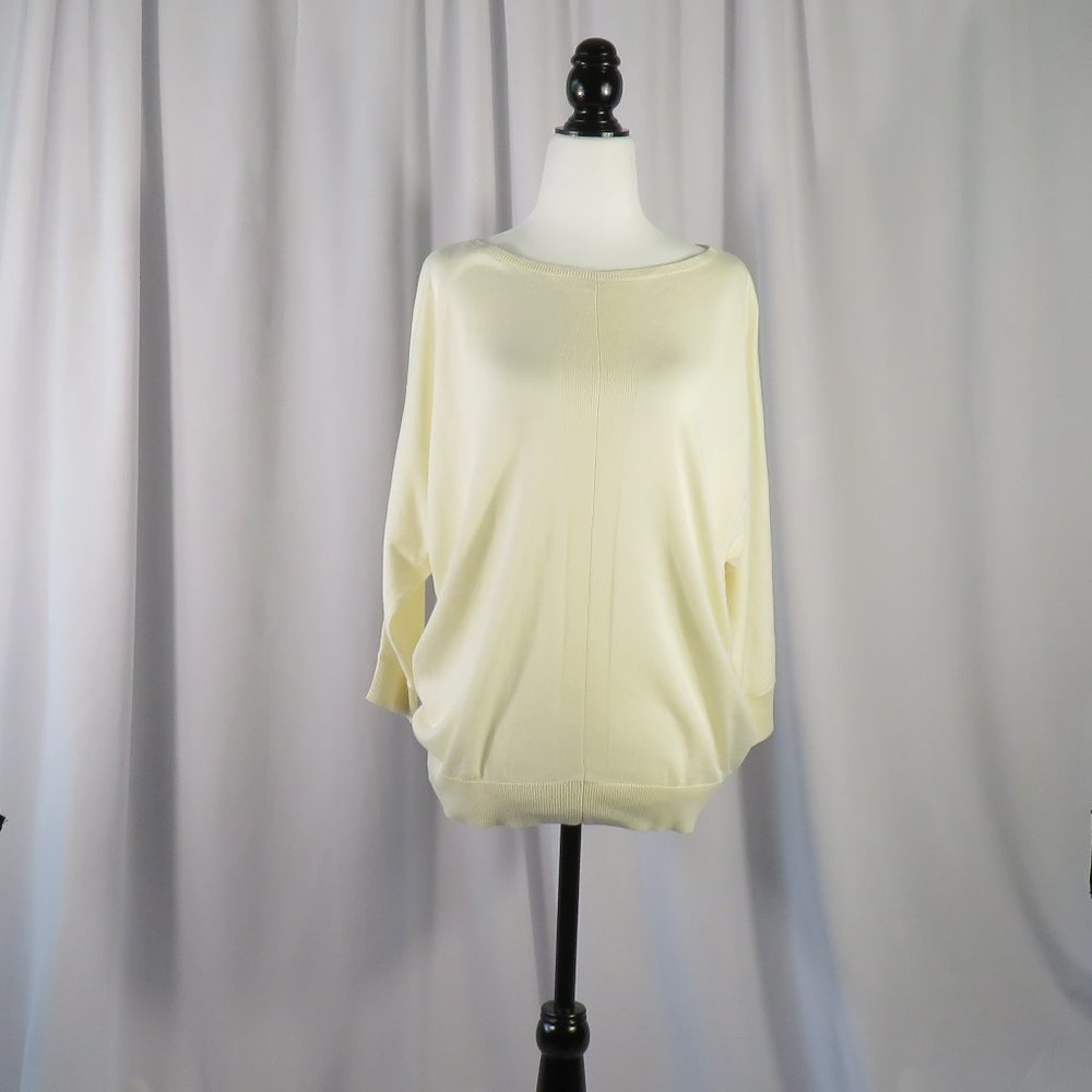 Chaps Cream Boatneck Sweater Size Small